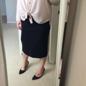 Navy skirt